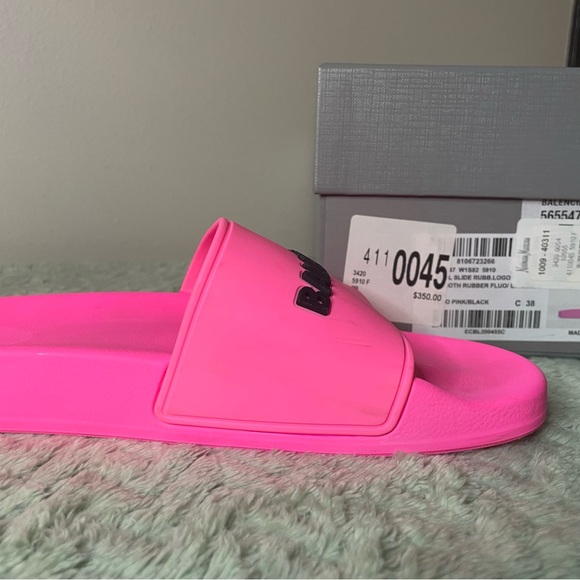 Authentic Balenciaga Pink Slides - Picture 4 of 6